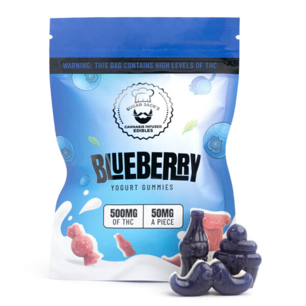 THC Gummies Australia - Sugar Jacks 500mg THC Yogurt Gummies